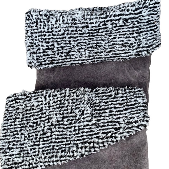 GRAY Faux Suede Boots - Picture 5 of 13